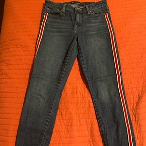 red strip lucky brand jeans